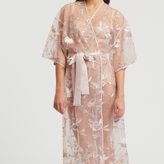 Stunning Robe - 307 - Sepia Rose Sleep & Lounge - Sleep - Robes & Kimonos Rya Collection PINK XS/S 