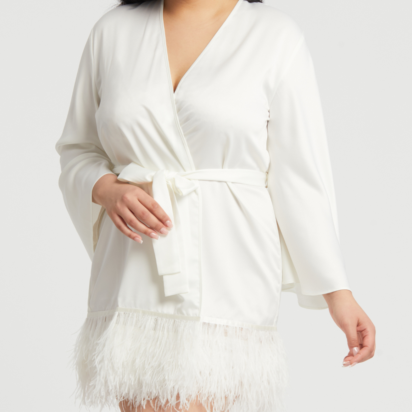 Swan Plus Coverup - 394X Sleep & Lounge - Sleep - Robes & Kimonos Rya Collection IVORY 1X