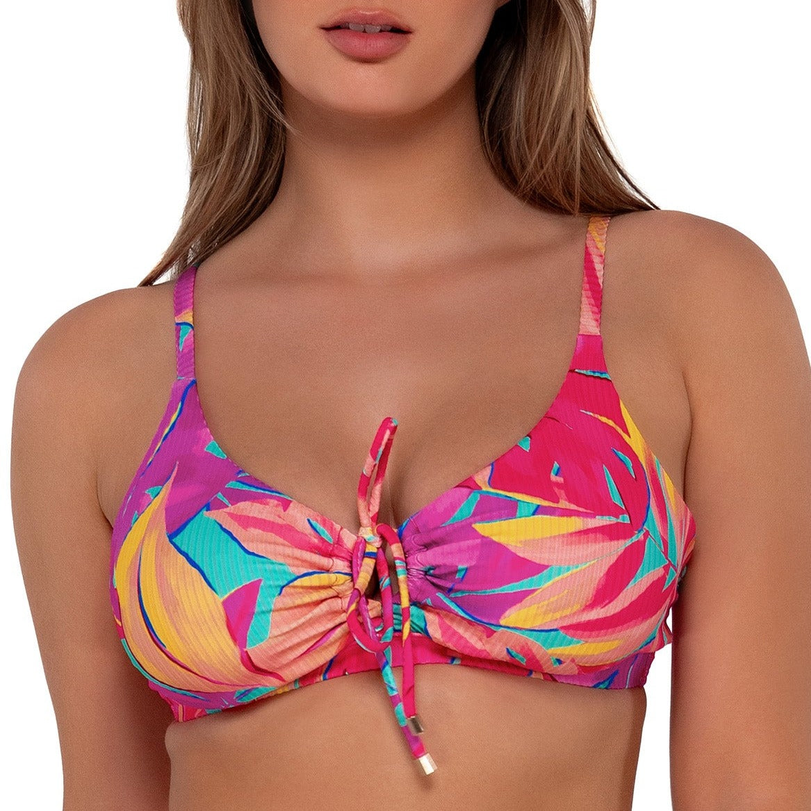 Kauai Keyhole - 54 - Oasis Sandbar Rib – Ashley's Lingerie & Swimwear