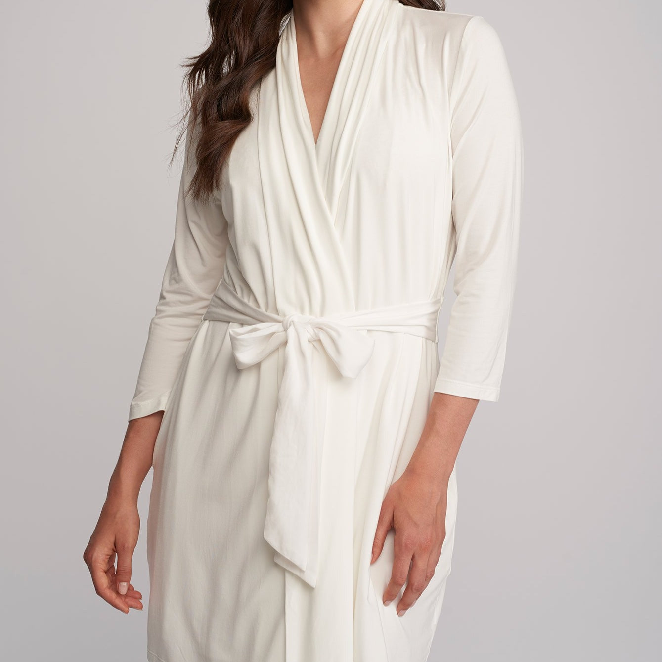Fleur't Iconic Robe - 620 - Chantily Sleep & Lounge - Sleep - Robes & Kimonos FLEUR'T WHITE XS/S