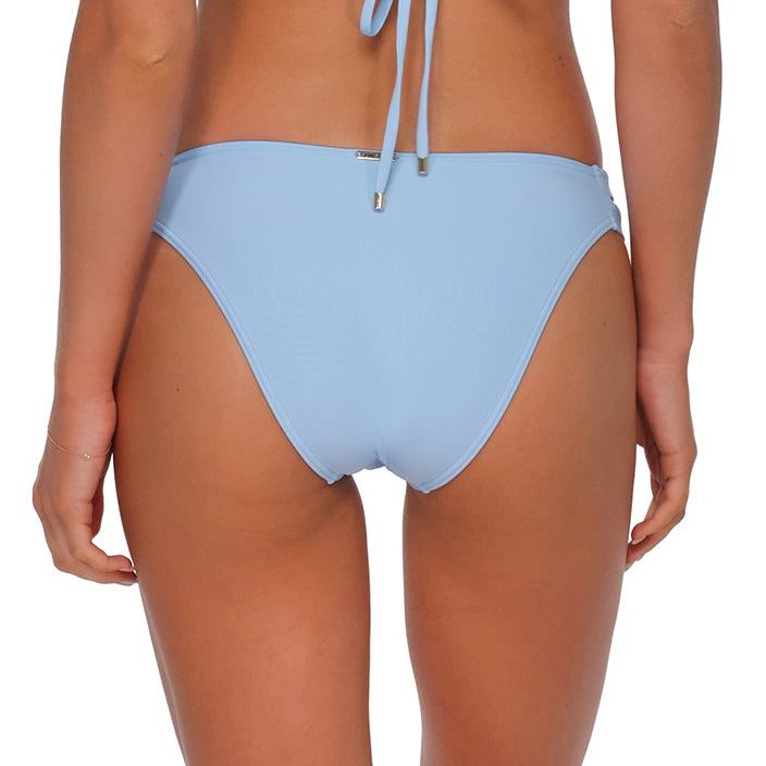 Dora Double Tab Bikini Bottom - 205B - Blue Whisper Swim - Bottoms - Bikini Sunsets, Inc.