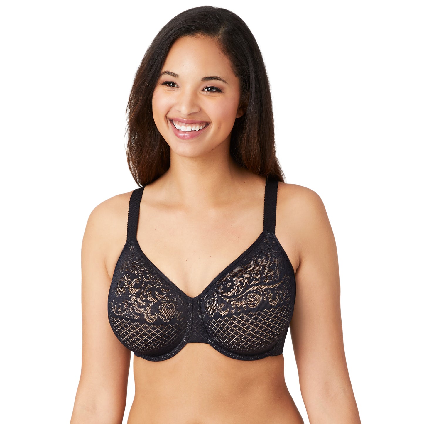 Visual Effects Minimizer Bra - 857210  Wacoal BLACK 42H