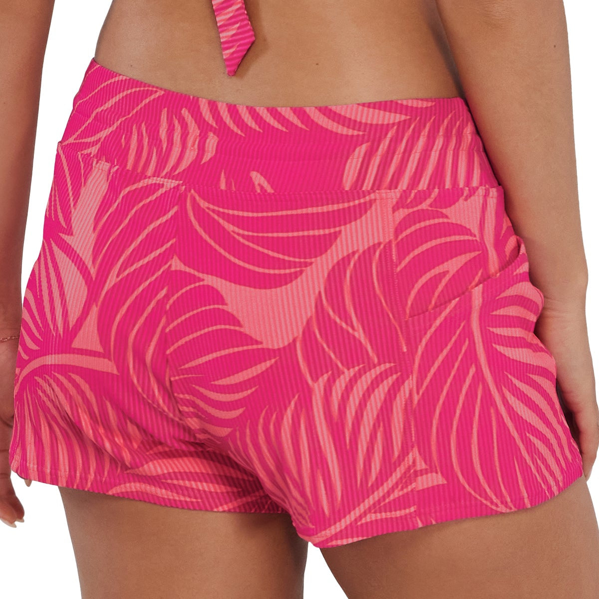 Laguna Swim Short - 905B - Blushing Palms Sandbar Rib Swim - Bottoms - Short Sunsets, Inc.