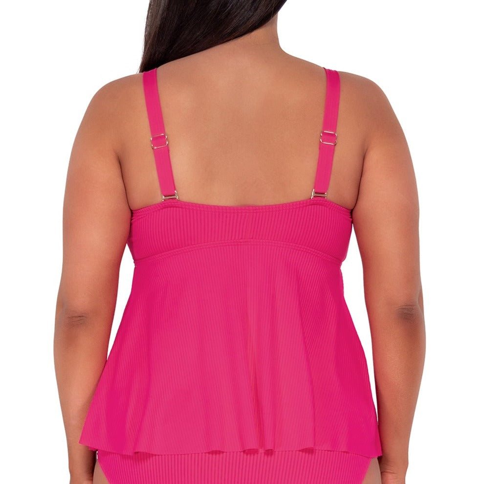 Marin Tankini - 970T - Begonia Sandbar Rib Swim - Tops - Tankinis Sunsets, Inc.