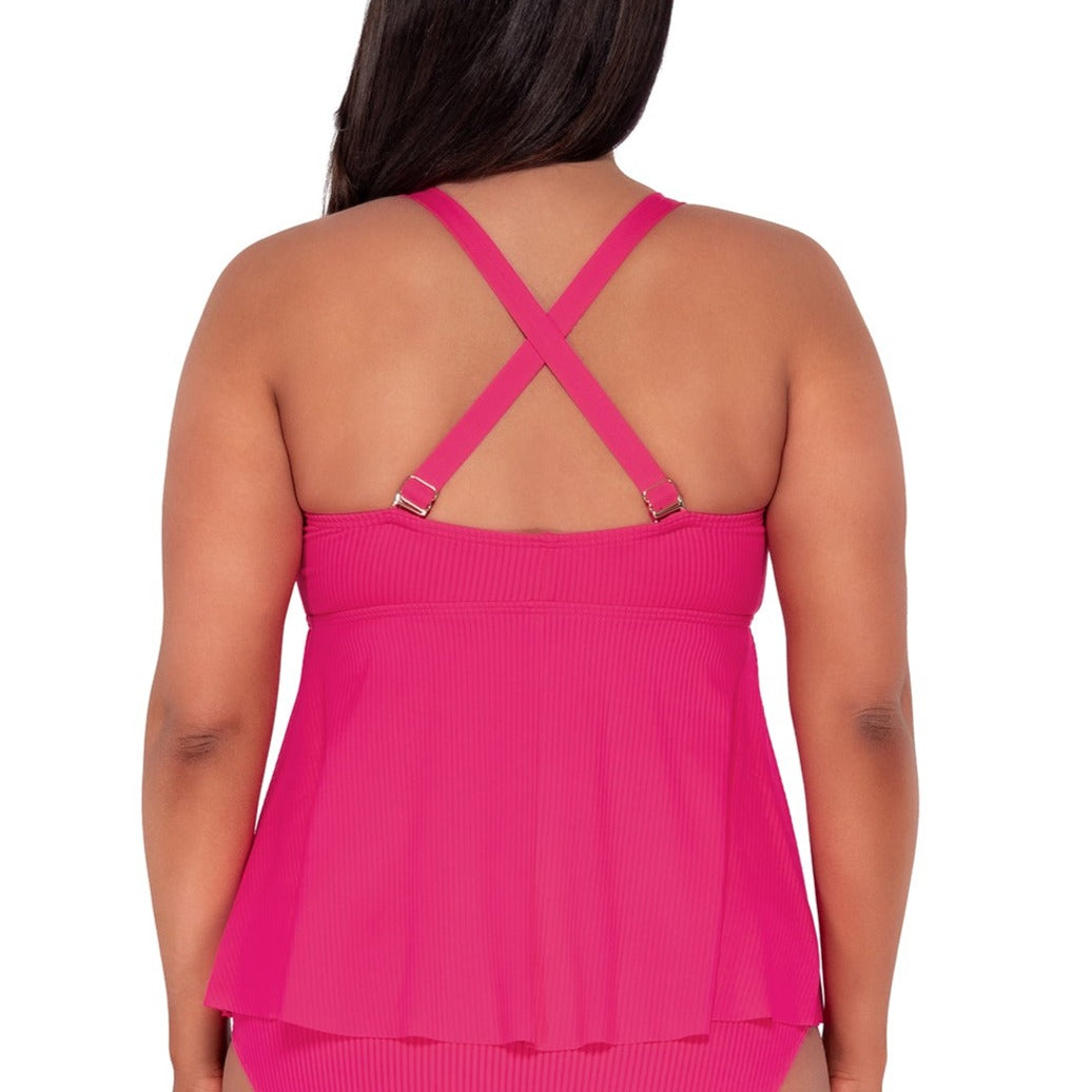 Marin Tankini - 970T - Begonia Sandbar Rib Swim - Tops - Tankinis Sunsets, Inc.