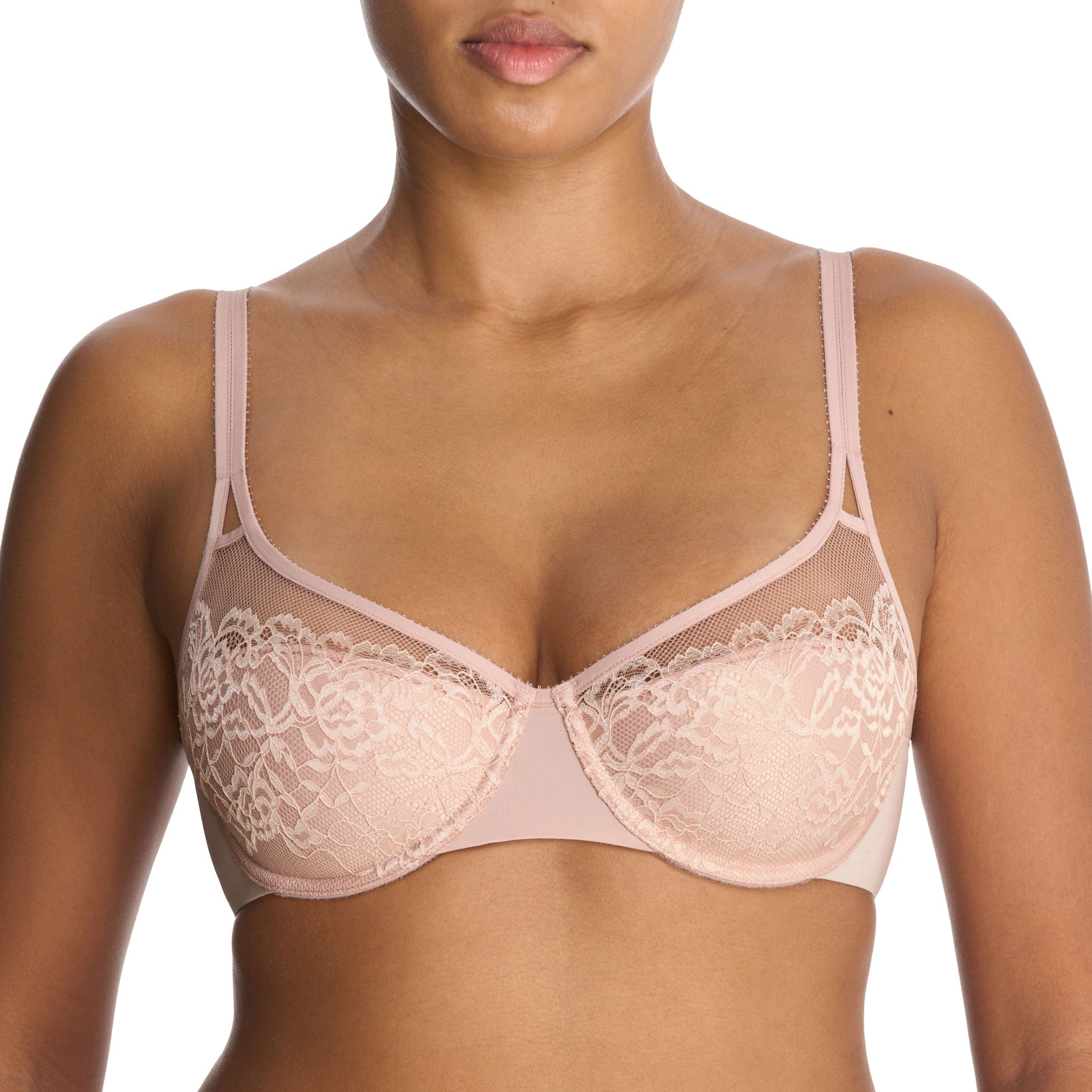 Graceful Full Fit Balconette Contour UW Bra - 732342 - Rose Dust/Ivory Bras & Lingerie - Bras - Underwire Bras NATORI