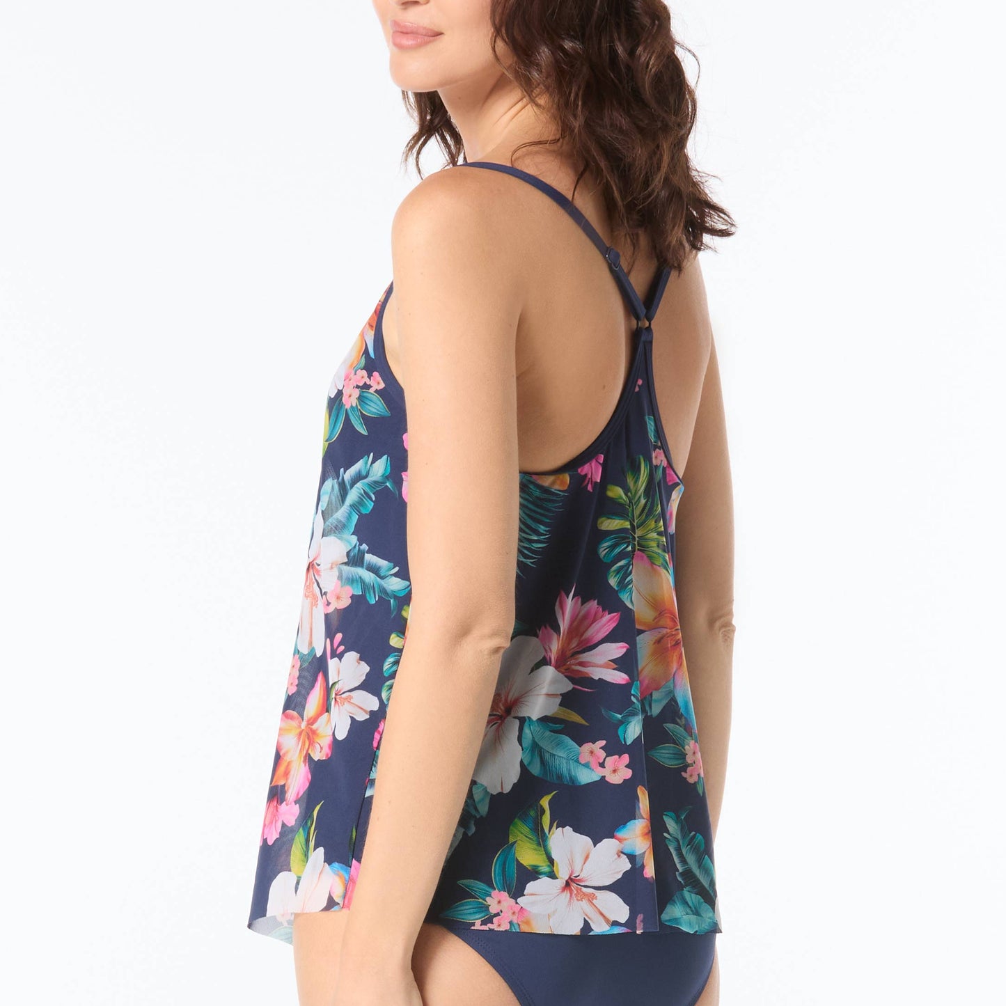 Kerry Mesh Layer Underwire Tankini Top - H5K893 - Vibrant Vacay Swim - Tops - Tankinis BEACH HOUSE