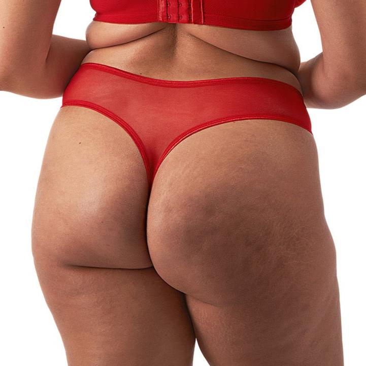 Matilda Thong - EL8907 - Haute Red Bras & Lingerie - Underwear - Thong Elomi