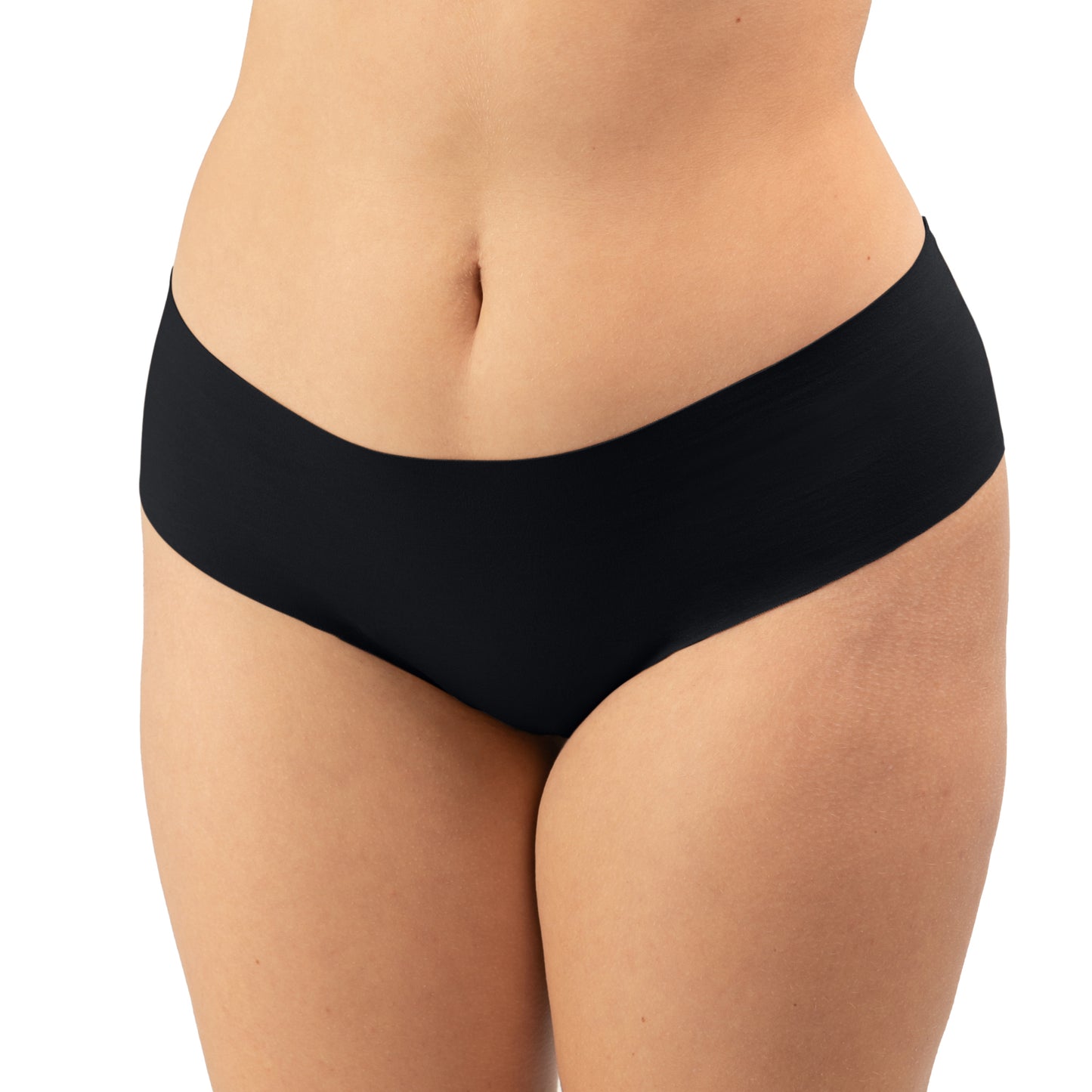 Mid Rise Bikini Plus - Black, Pale, White, Tan Bras & Lingerie - Underwear - Hipster PANTY PROMISE BLACK 1X