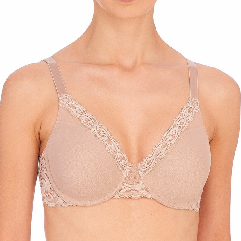 Feathers Full Figure Underwire Bra - 741299 - Cafe Bras & Lingerie - Bras - Underwire Bras NATORI NEUTRAL 34DD
