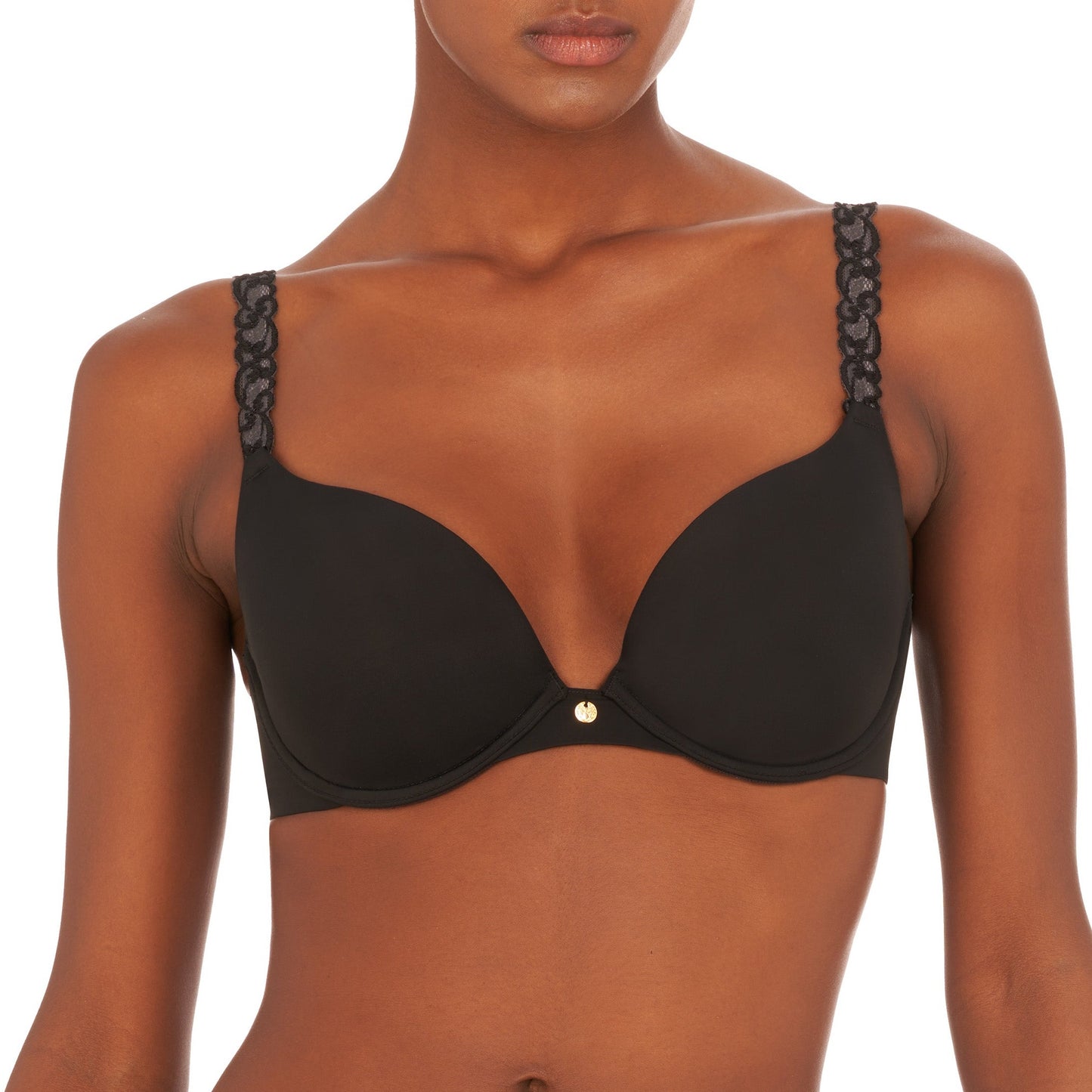 Pure Luxe Push-Up Underwire Bra - 727321- Black Bras & Lingerie - Bras - Push-Up Bras NATORI BLACK 30DD
