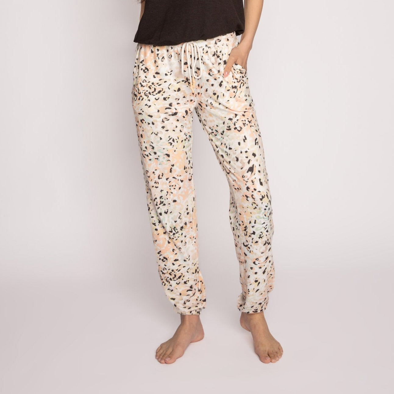 Lavish Nights Banded PJ Pants - RKLNP - Orange Crush