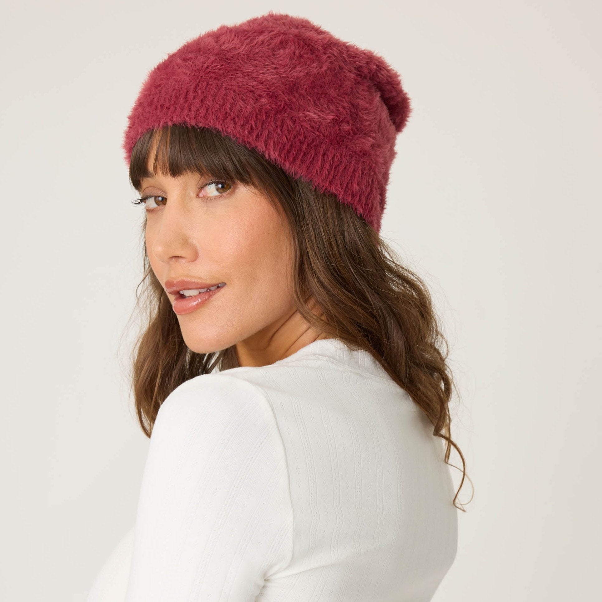Full Of Holiday Spirit Feather Knit Beanie - RQJHBE Unclassified P.J. Salvage