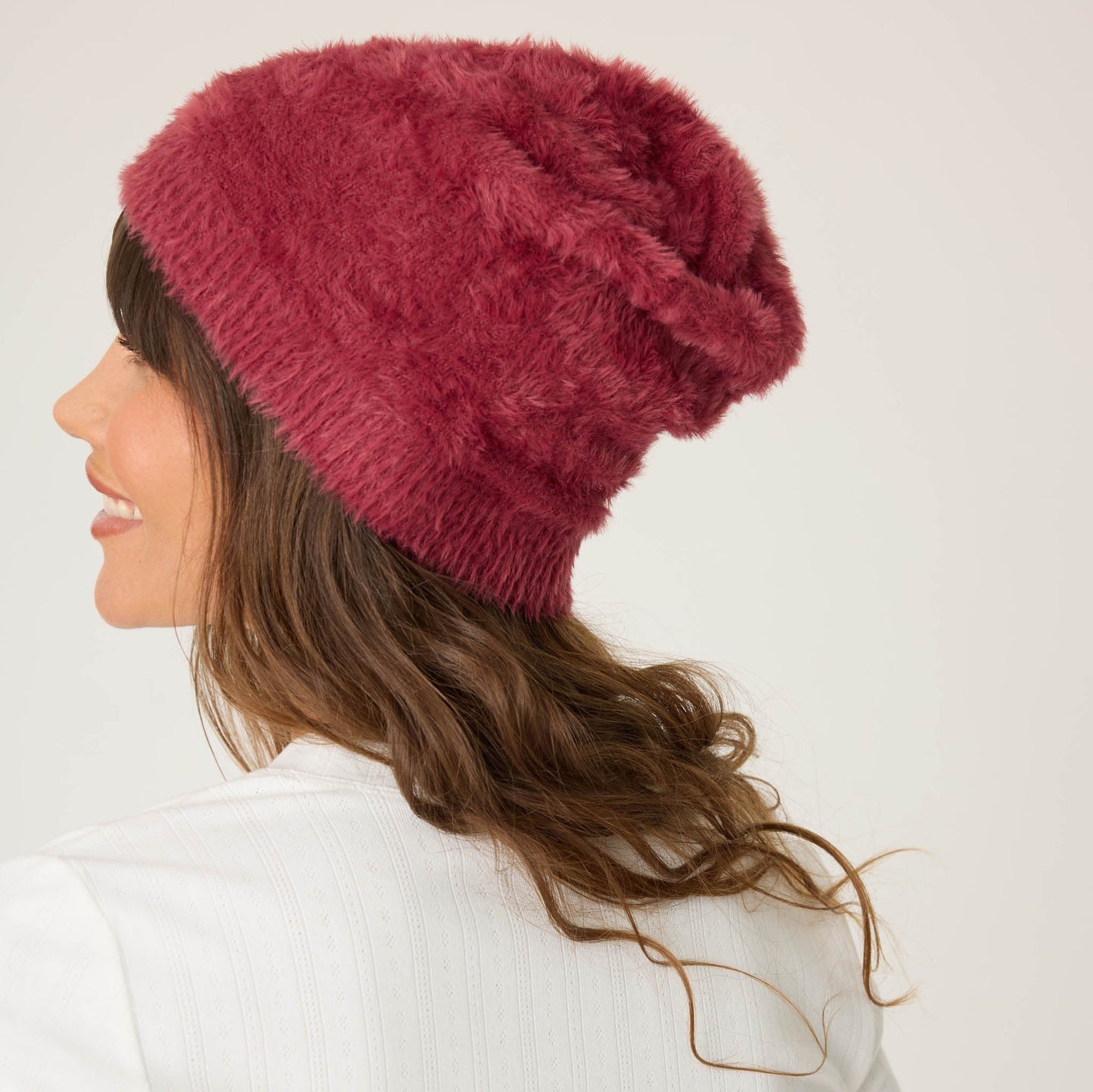 Full Of Holiday Spirit Feather Knit Beanie - RQJHBE Unclassified P.J. Salvage