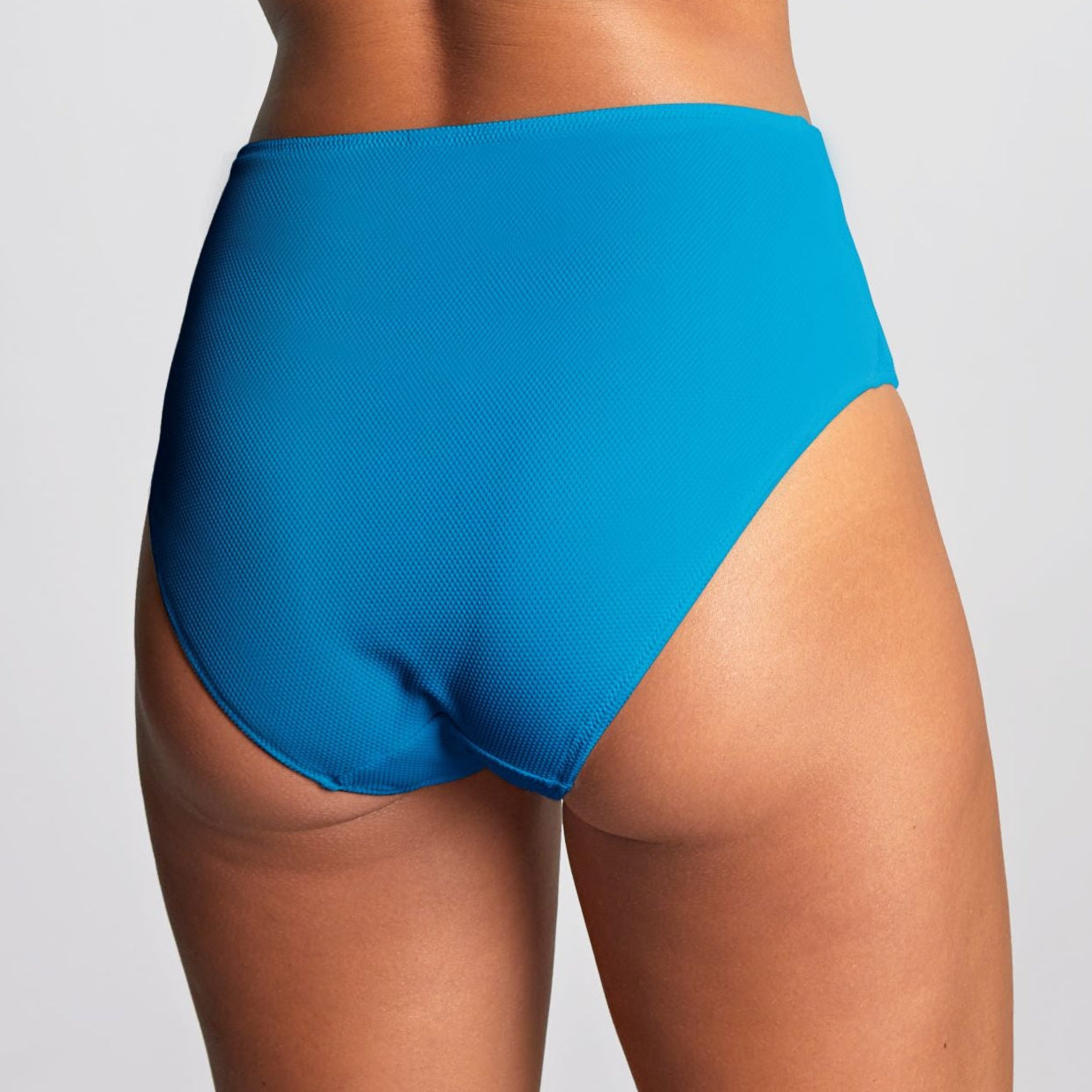 High Waist Bikini Bottoms - SW1755C - Aurora Blue Swim - Bottoms - Bikini Panache