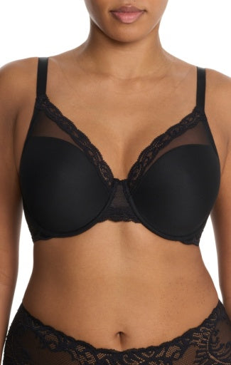 Feathers Full Figure Underwire Bra - 741299 - Black Bras & Lingerie - Bras - Underwire Bras NATORI BLACK 36G
