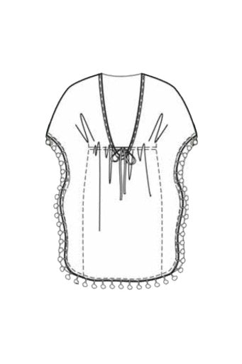 Gypset Caftan - RBGS00801 Swim - Cover ups BLEU ROD BEATTIE WHITE S