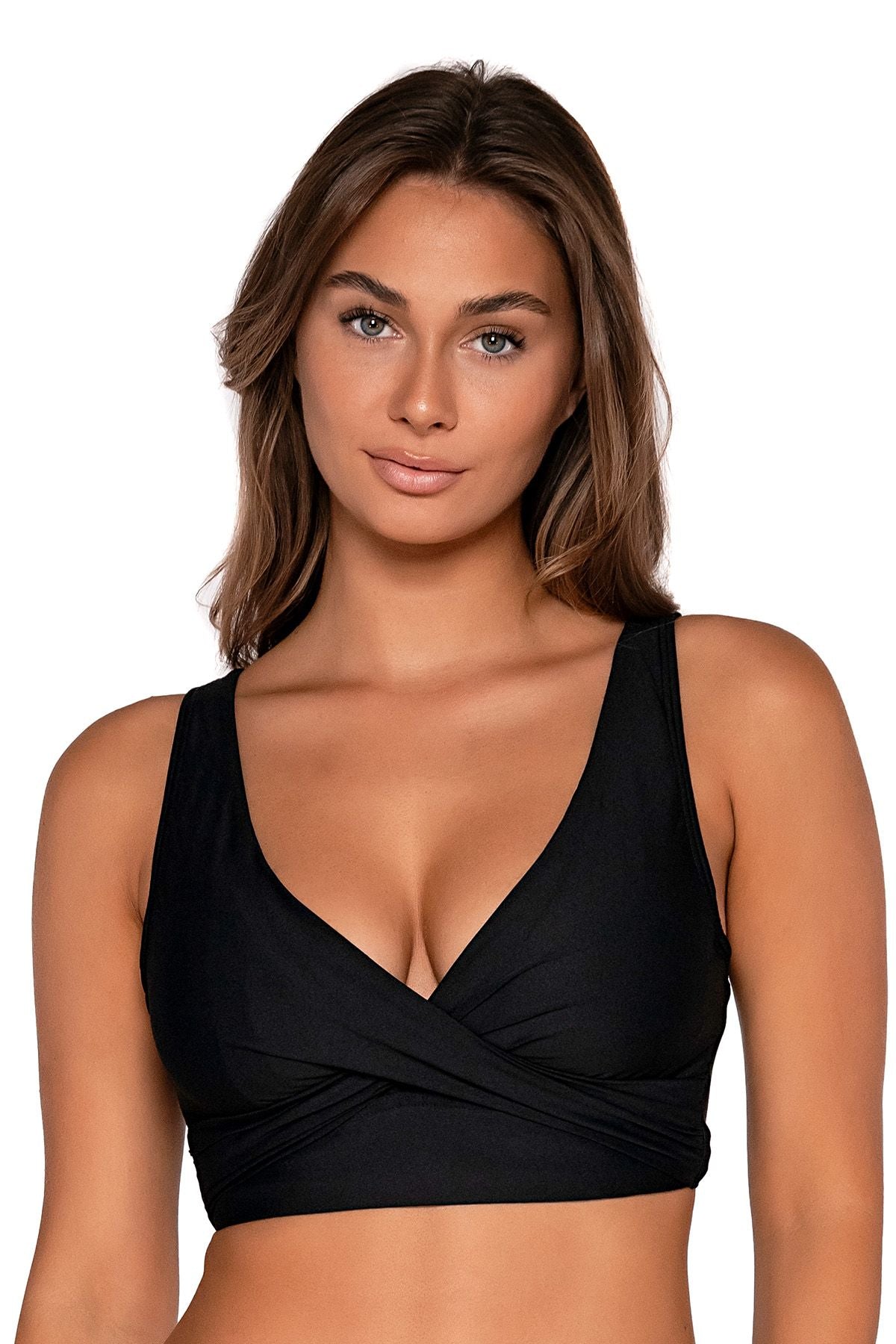 Elsie Swim Top - 523 - Black Swim - Tops - Bikinis SUNSETS BLACK 32E/30F/28G