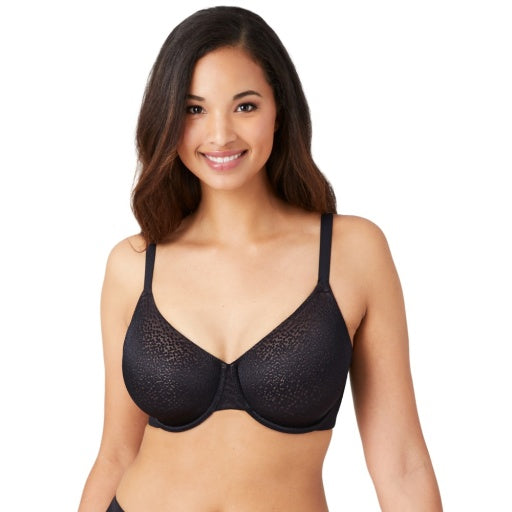 Back Appeal Full Coverage Underwire Bra - 855303 - Black Bras & Lingerie - Bras - Underwire Bras Wacoal 38DDD