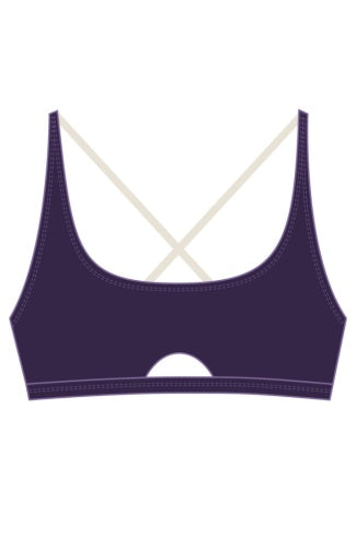 Brandi Bralette - 68T - Paradise Plum Swim - Tops - Bikinis Sunsets, Inc. PURPLE M