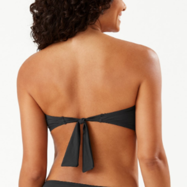 Pearl Twist Front Bandeau Bikini Top - TSW31006T - Black Swim - Tops - Bikinis TOMMY BAHAMA