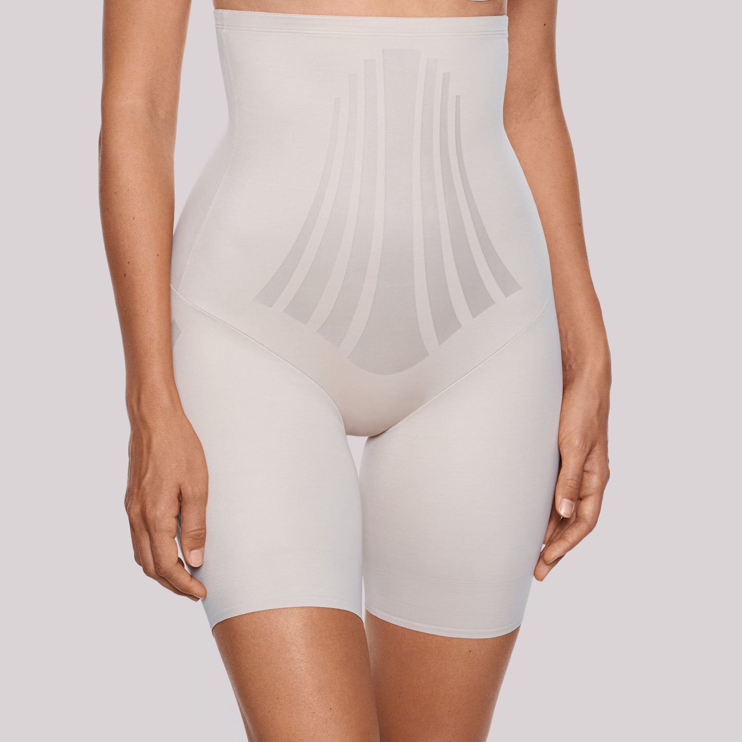 Lycra Sense High Waist Long Leg Shaper - 2569 - Beige/Black Bras & Lingerie - Shapewear - Hi-Waist MIRACLESUIT NEUTRAL S