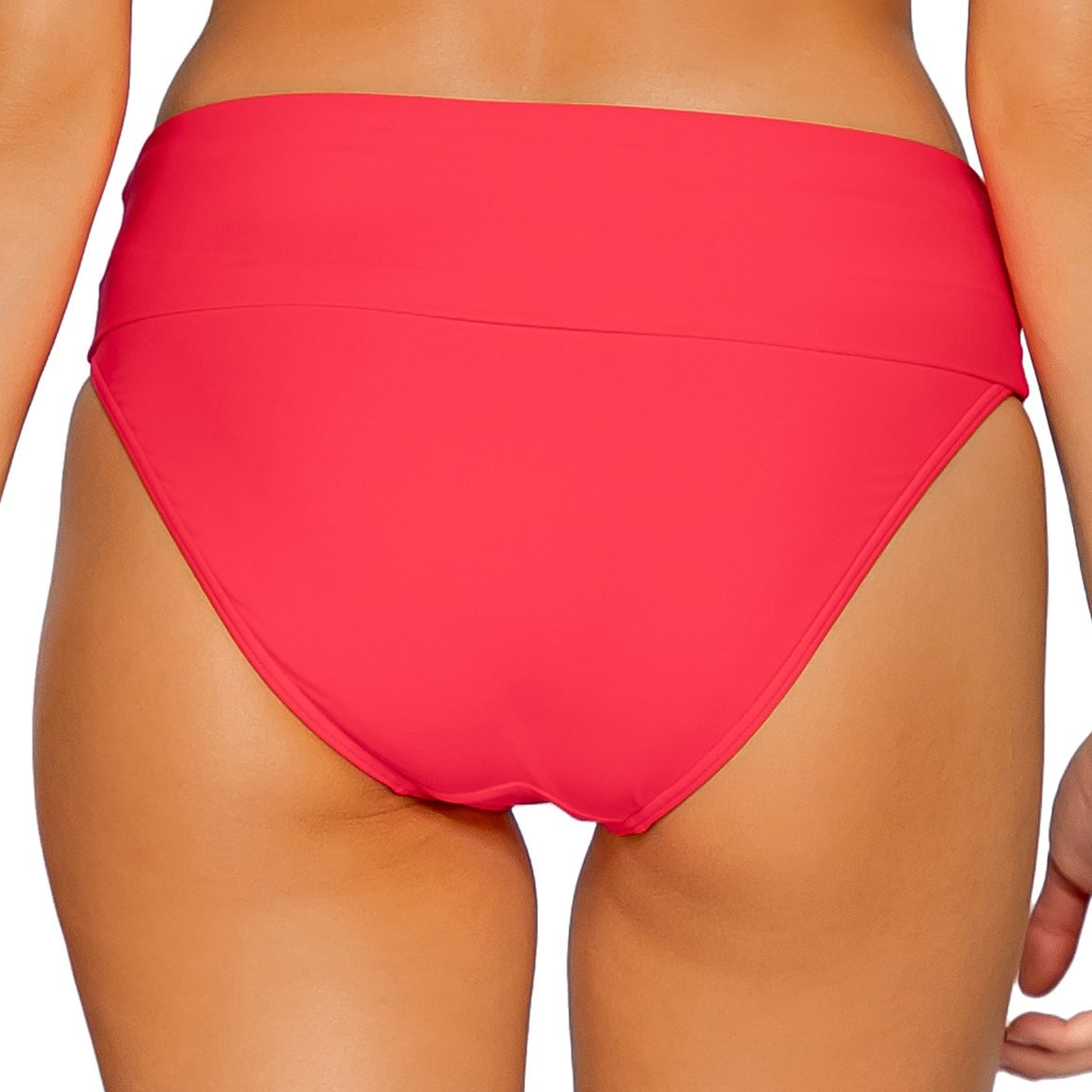 Hannah High Waist - 33B - Geranium Swim - Bottoms - Bikini Sunsets, Inc.