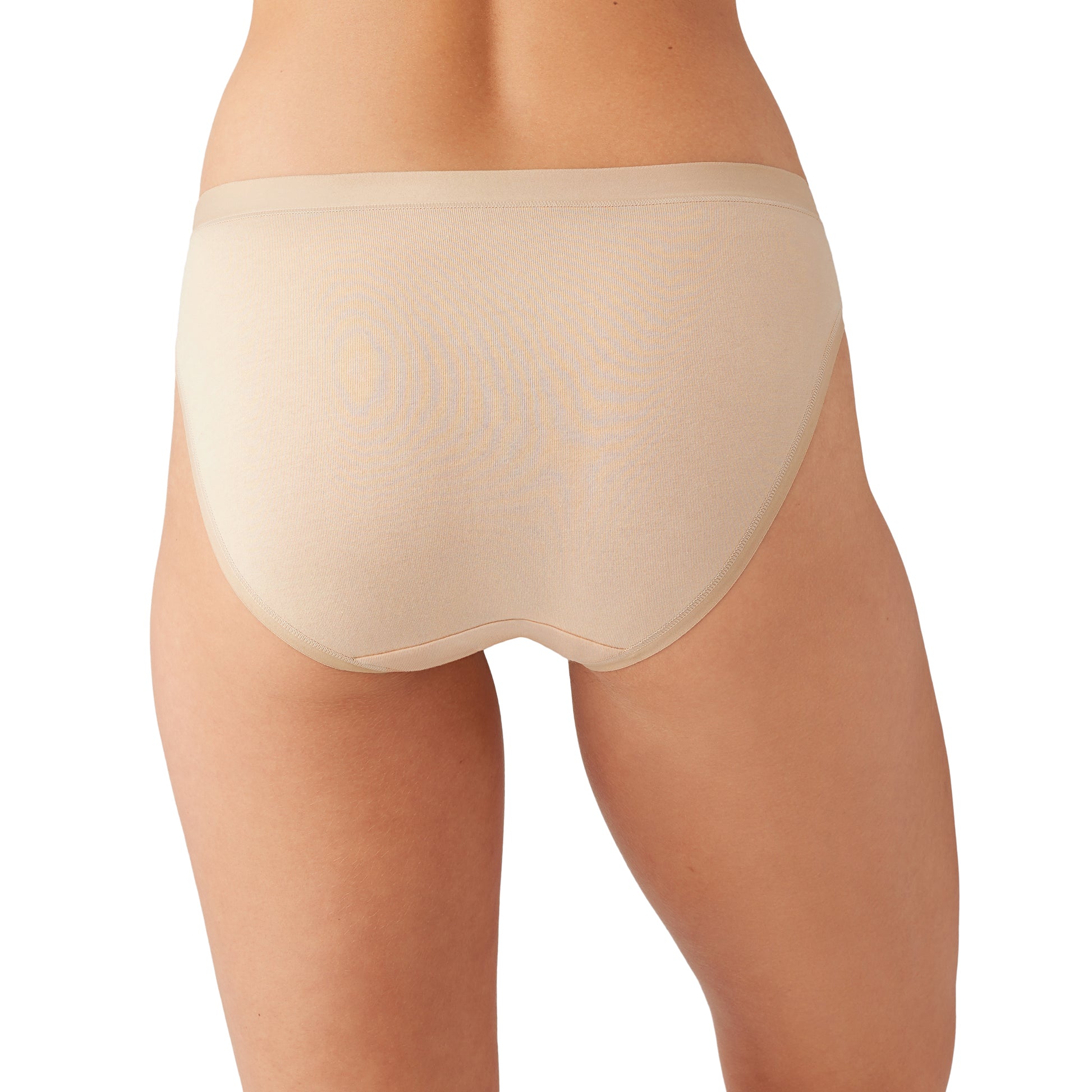 Understated Cotton Bikini Brief - 870362 - Sand/Black Bras & Lingerie - Underwear - Hi-Cut Wacoal