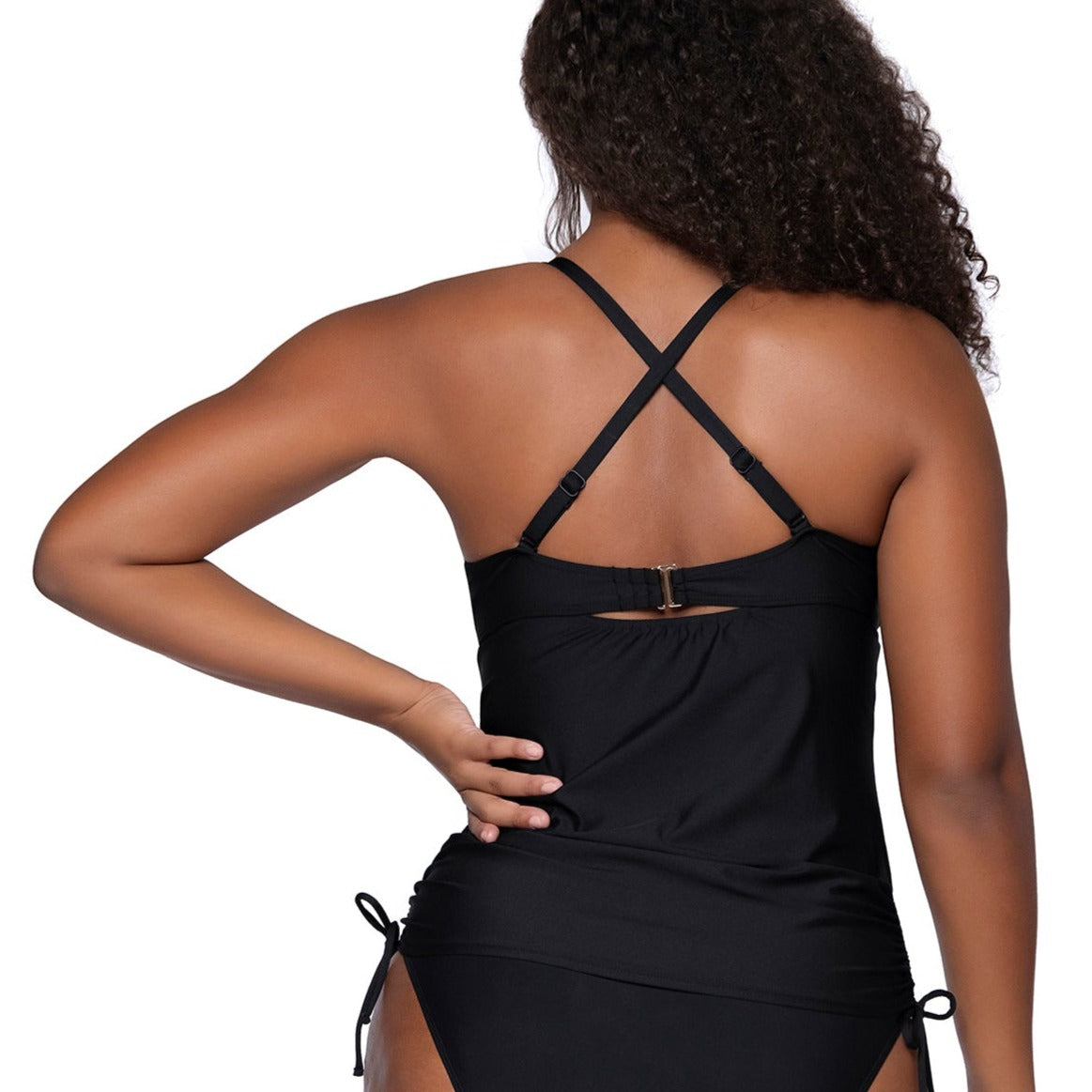Cassie Tankini - 931T - Black Swim - Tops - Tankinis SUNSETS