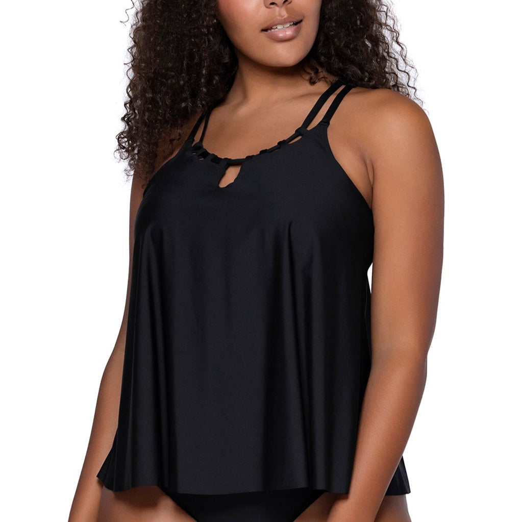 Sadie Tankini - 964T - Black Swim - Tops - Tankinis SUNSETS BLACK 06