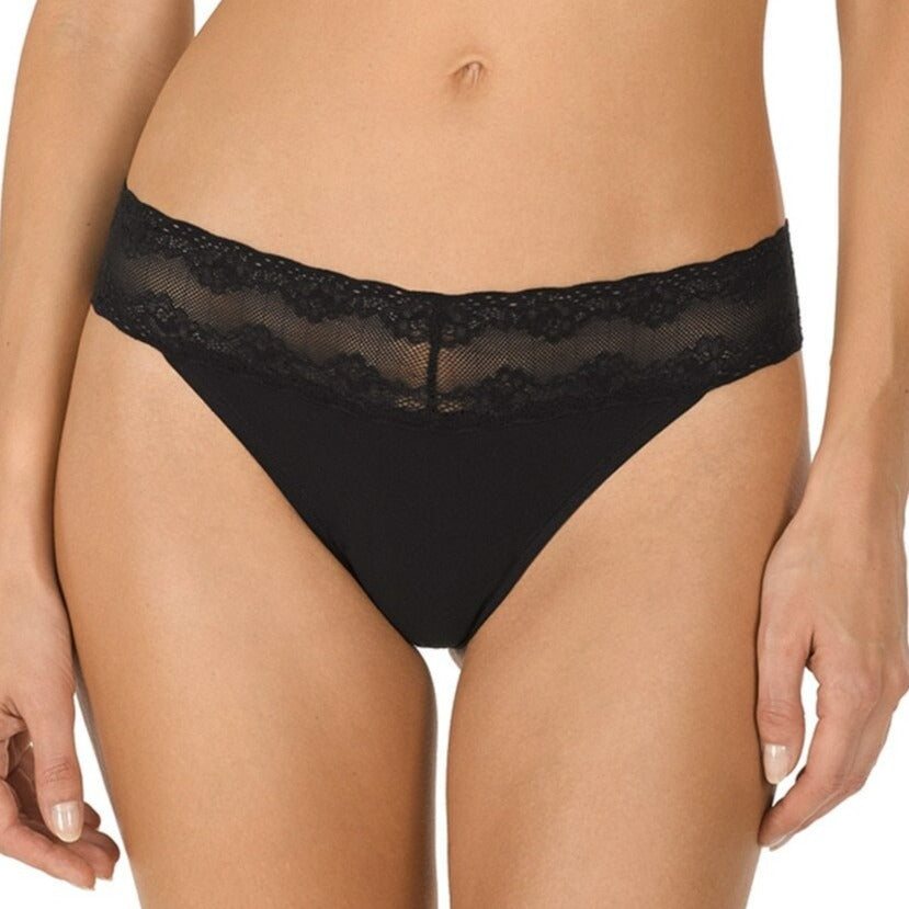 Bliss Perfection One-Size Thong - 750092  NATORI BLACK