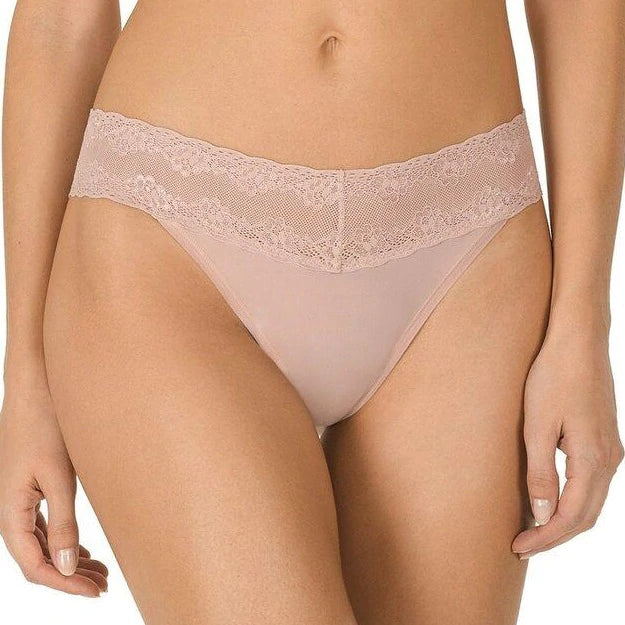 Bliss Perfection One-Size Thong - 750092  NATORI PINK