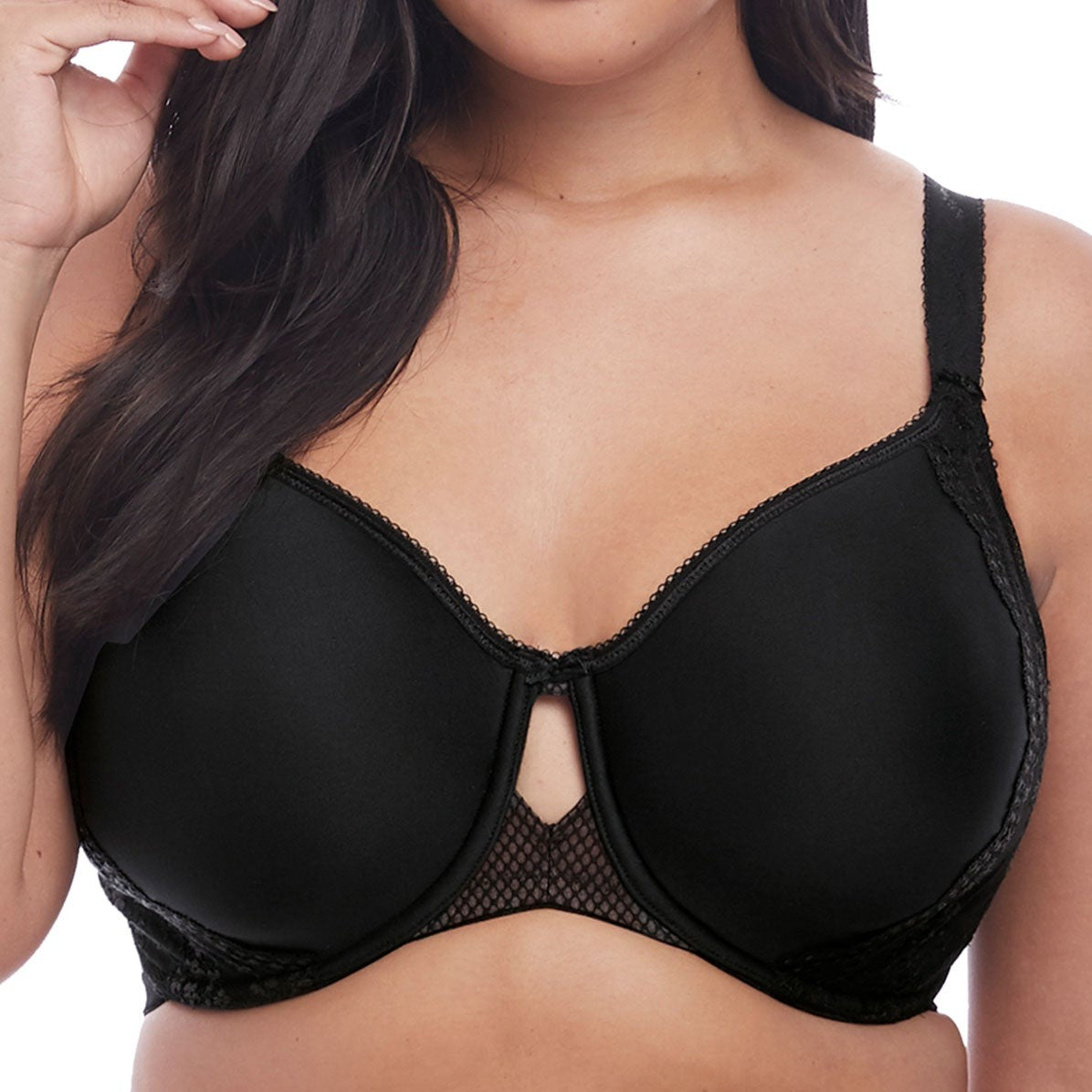 Charley Underwire Spacer T-Shirt Bra - EL4383 - Black Elomi 34G BLACK