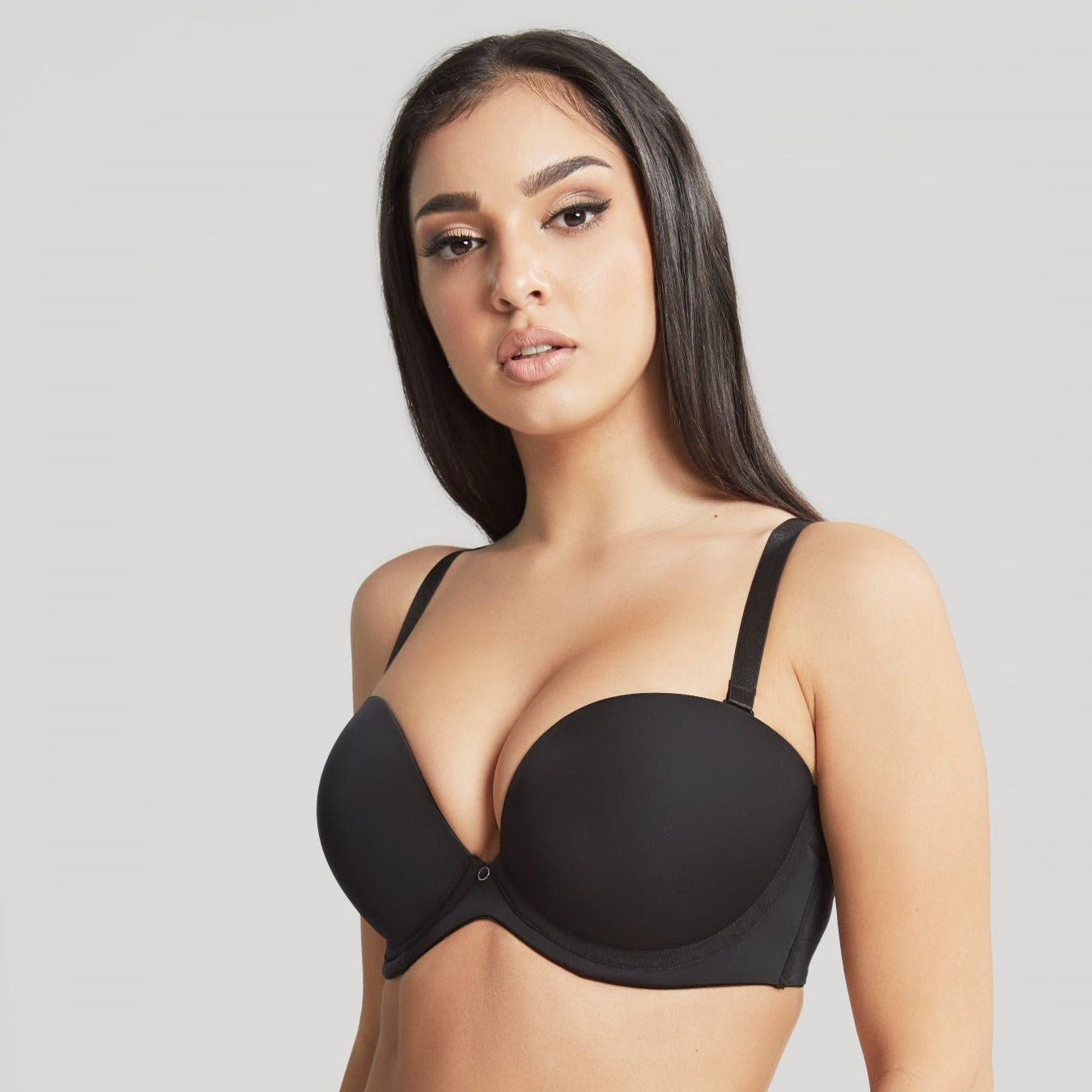 Faith Moulded Strapless Plunge Bra - 10660 - Noir Bras & Lingerie - Bras - Strapless Bras Cleo