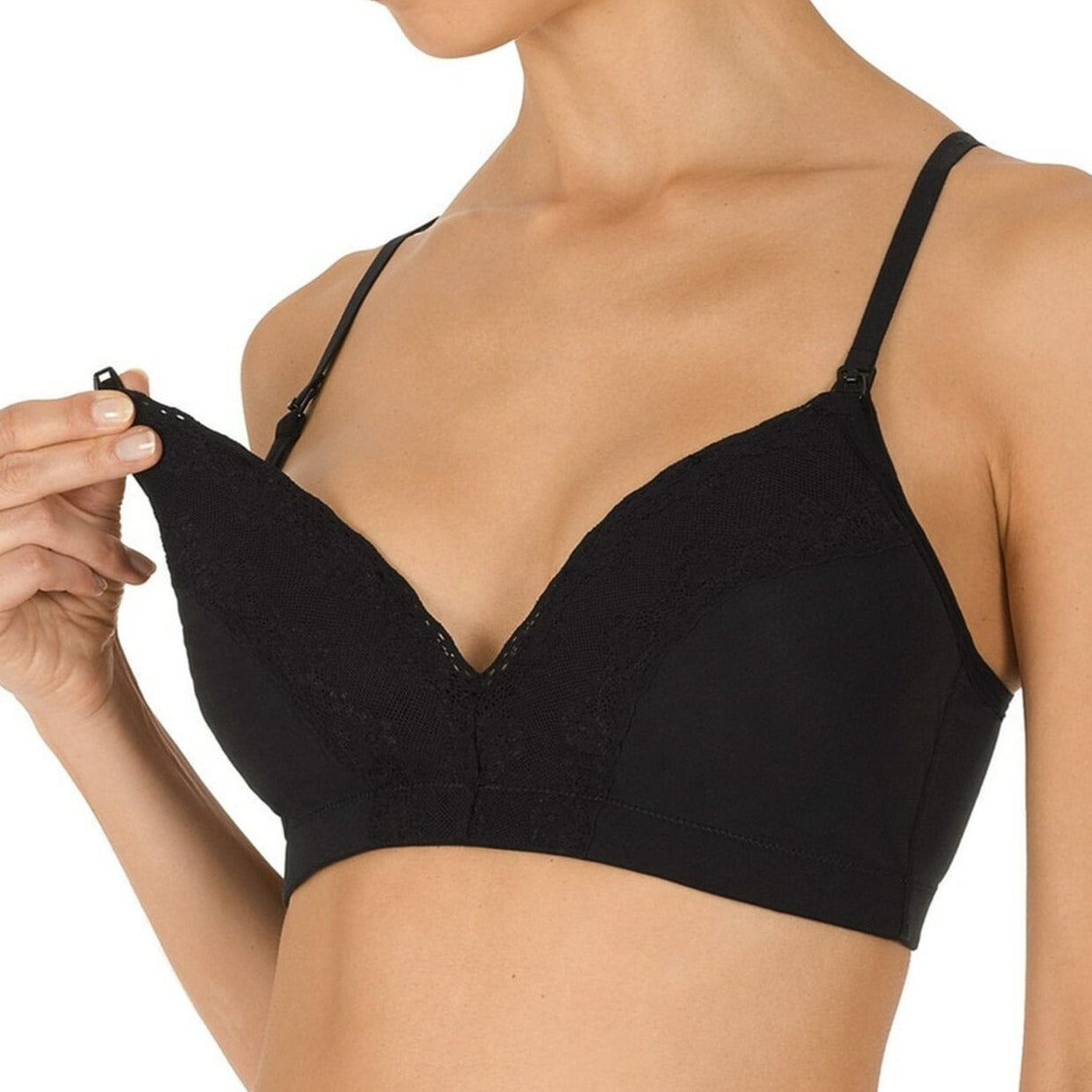 Bliss Perfection Wireless Maternity Bra - 760154 Bras NATORI 30DD BLACK
