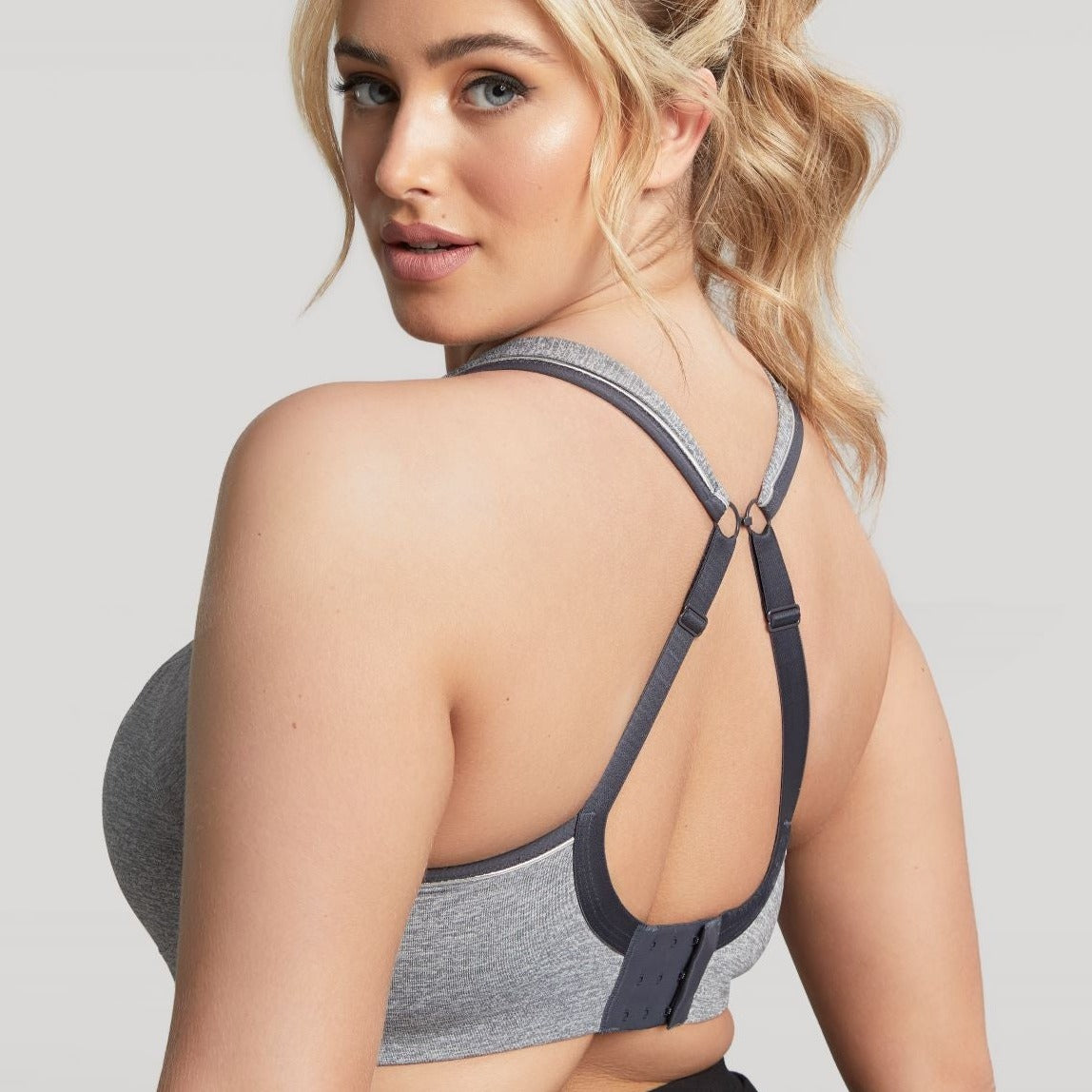 Non-Padded Sports Bra - 9441 - Charcoal Bras & Lingerie - Bras - Sports Bras Sculptresse