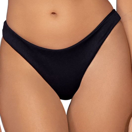 Evan Bottom - L520 - Black Swim - Bottoms - Bikini Sunsets, Inc. Black Sand S