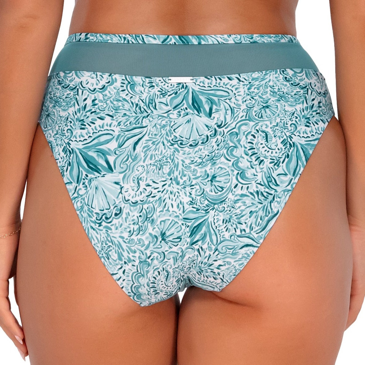 Annie High Waist - 324B - By The Sea Swim - Bottoms - High Waist Sunsets, Inc.   