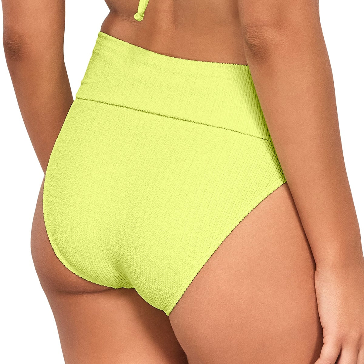 Hannah High Waist - 33B - Bright Pear Swim - Bottoms - High Waist Sunsets, Inc.