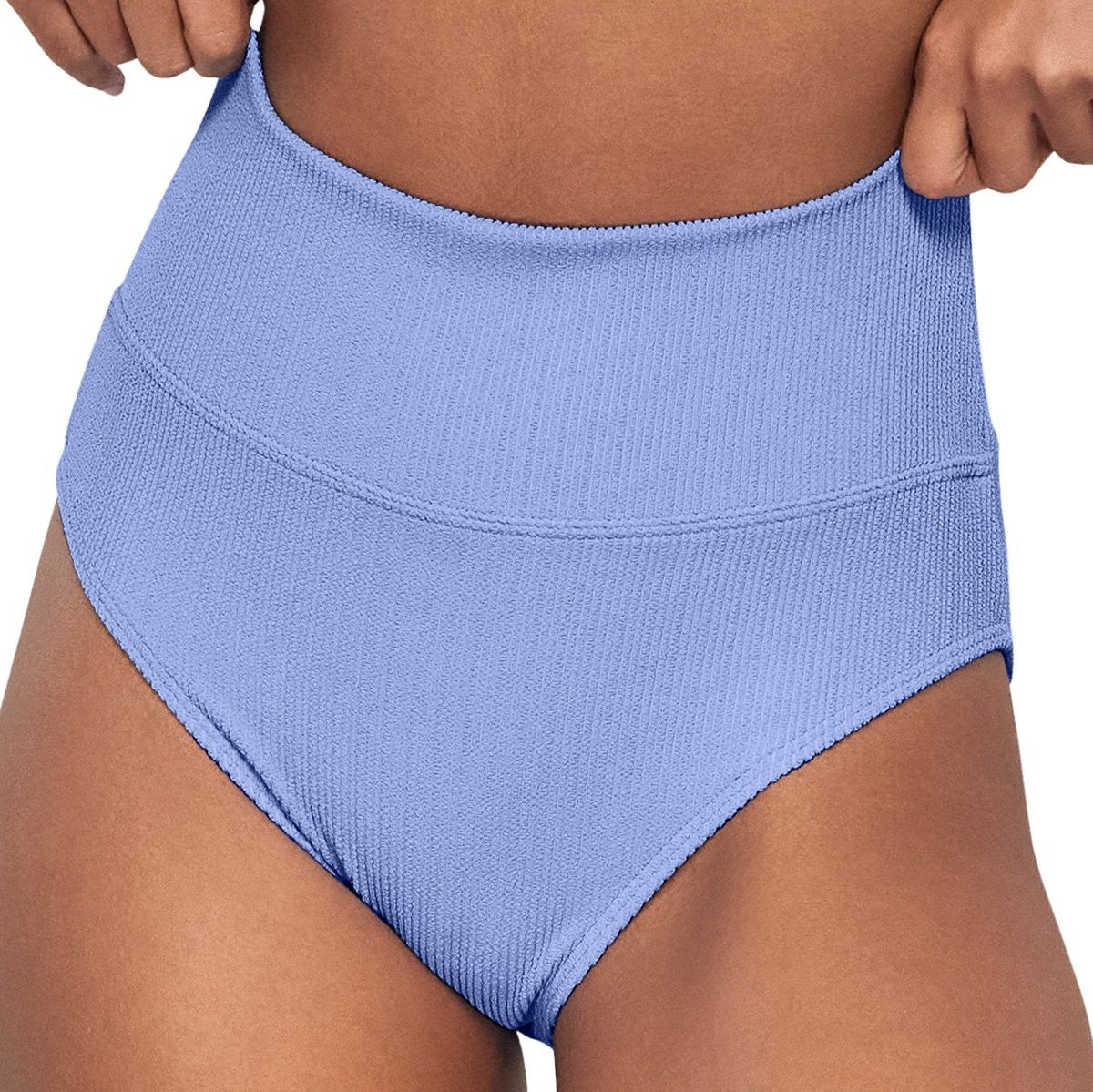 Hannah High Waist - 33B - Hydrangea Swim - Bottoms - High Waist Sunsets, Inc.