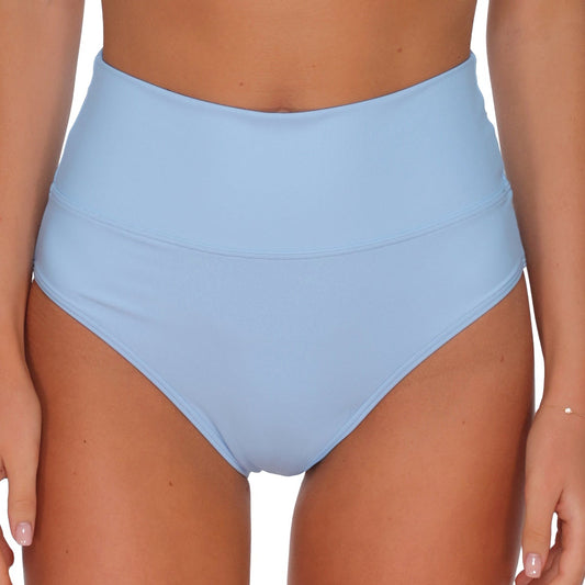 Hannah High Waist - 33B - Blue Whisper Swim - Bottoms - High Waist Sunsets, Inc.