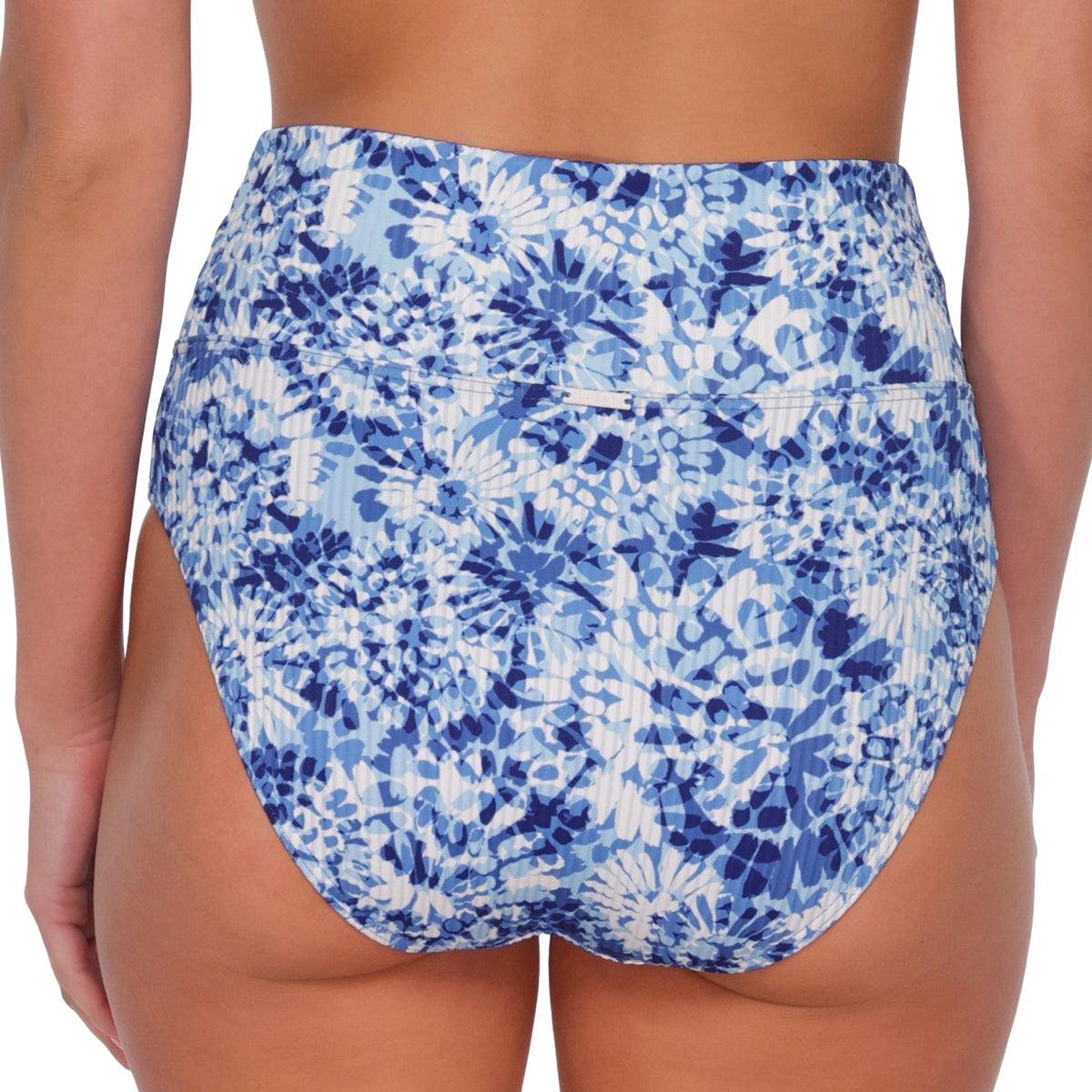 Hannah High Waist - 33B - Island Ink Rib Swim - Bottoms - High Waist Sunsets, Inc.