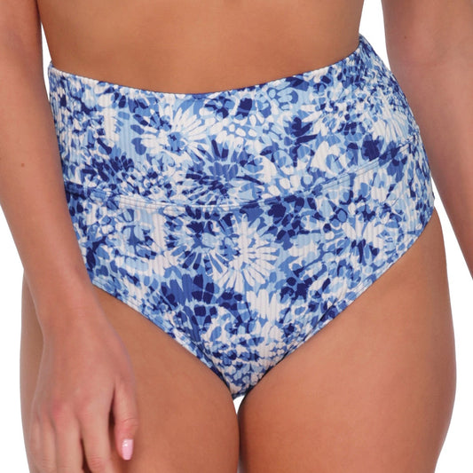 Hannah High Waist - 33B - Island Ink Rib Swim - Bottoms - High Waist Sunsets, Inc.