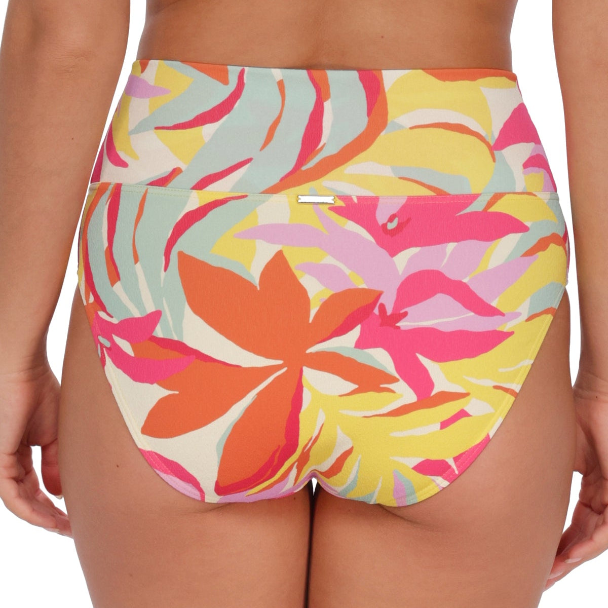 Hannah High Waist - 33B - Tropicolor Crepe Swim - Bottoms - High Waist Sunsets, Inc.