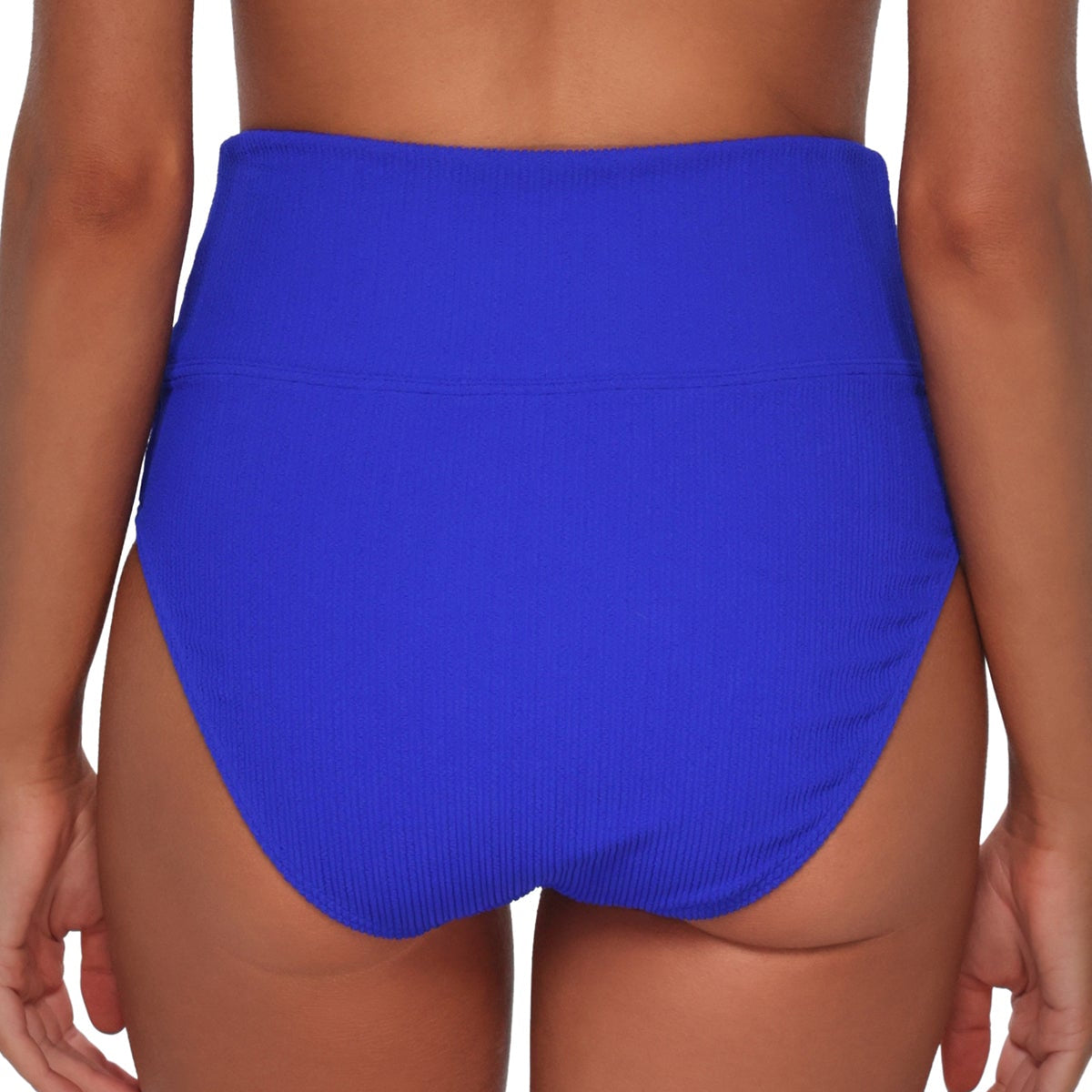 Hannah High Waist - 33B - Vivid Blue Rib Swim - Bottoms - High Waist PACIFICA