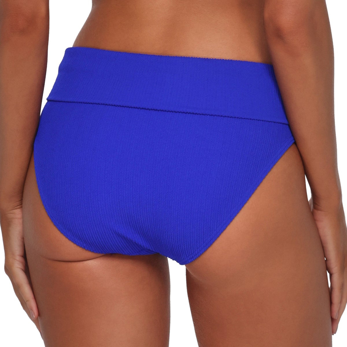Hannah High Waist - 33B - Vivid Blue Rib Swim - Bottoms - High Waist PACIFICA