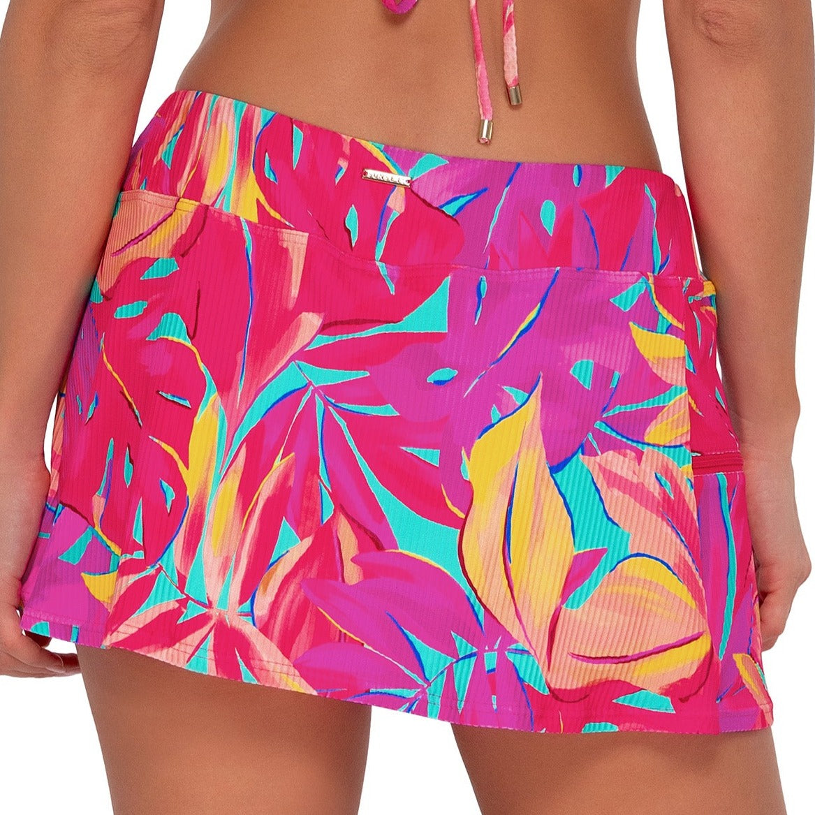 Sporty Swim Skirt - 40B - Oasis Sandbar Rib Swim - Bottoms - Skirt Sunsets, Inc.   