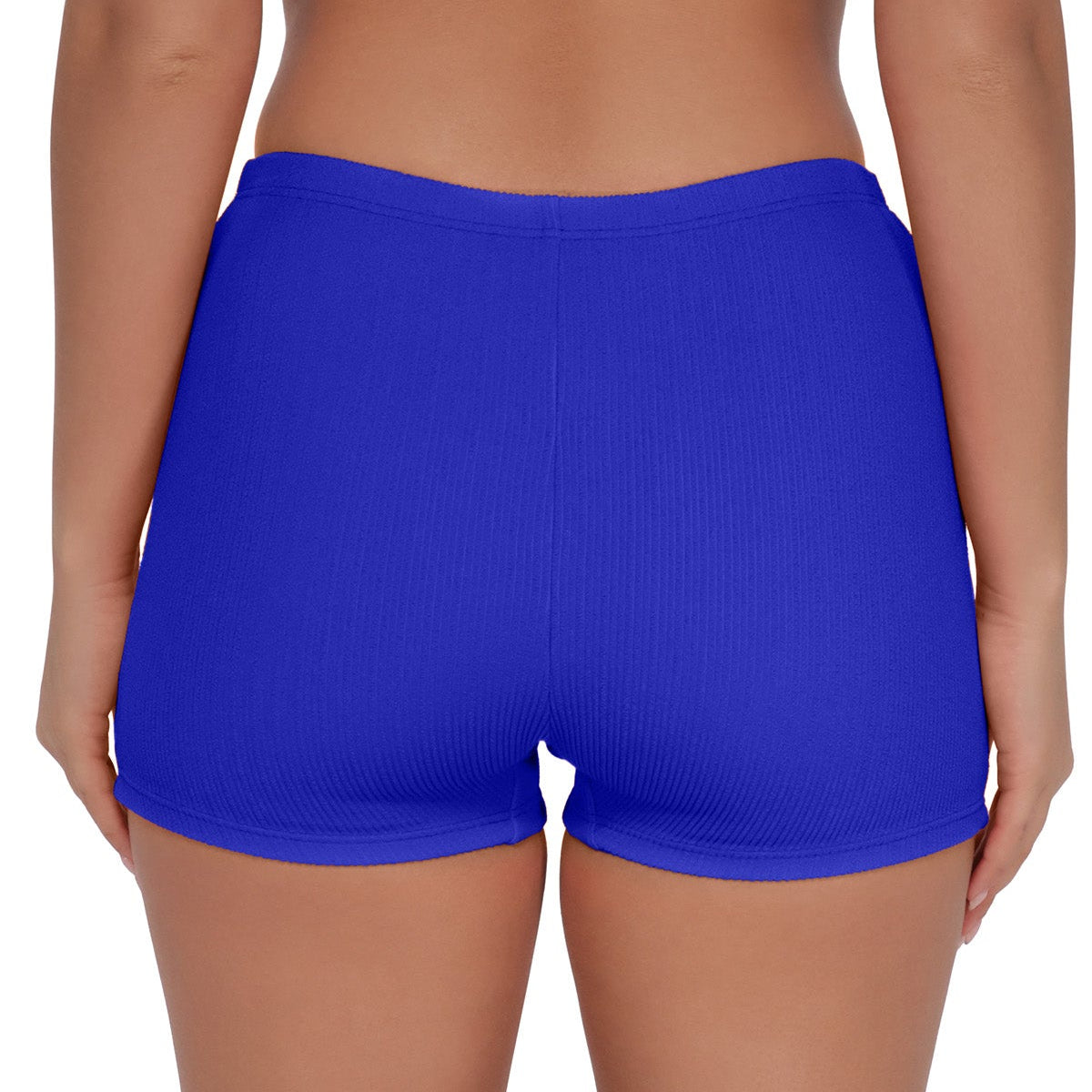 Ayden Boyshort Bikini Bottom - 450B - Vivid Blue Rib Swim - Bottoms - Short PACIFICA