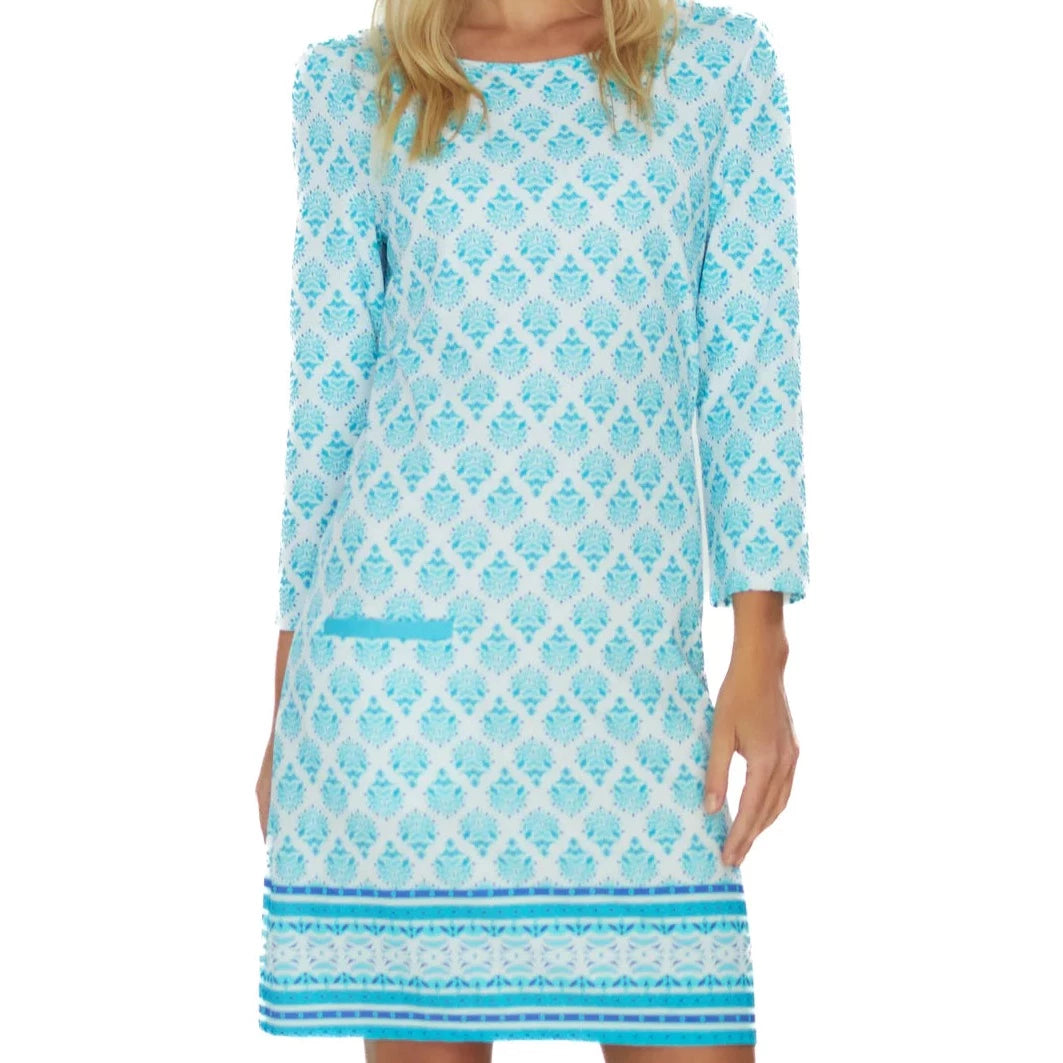 Amalfi Coast Classic Cabana Shift Dress - 495-AC-1008 Swim - Cover ups CABANA LIFE Blue S 