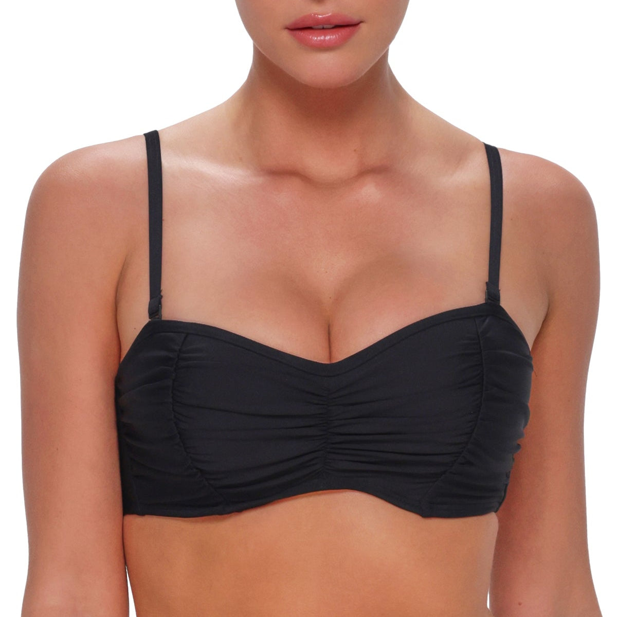 Loretta Bandeau Top - 500 - Black Swim - Tops - Bikinis Sunsets, Inc.